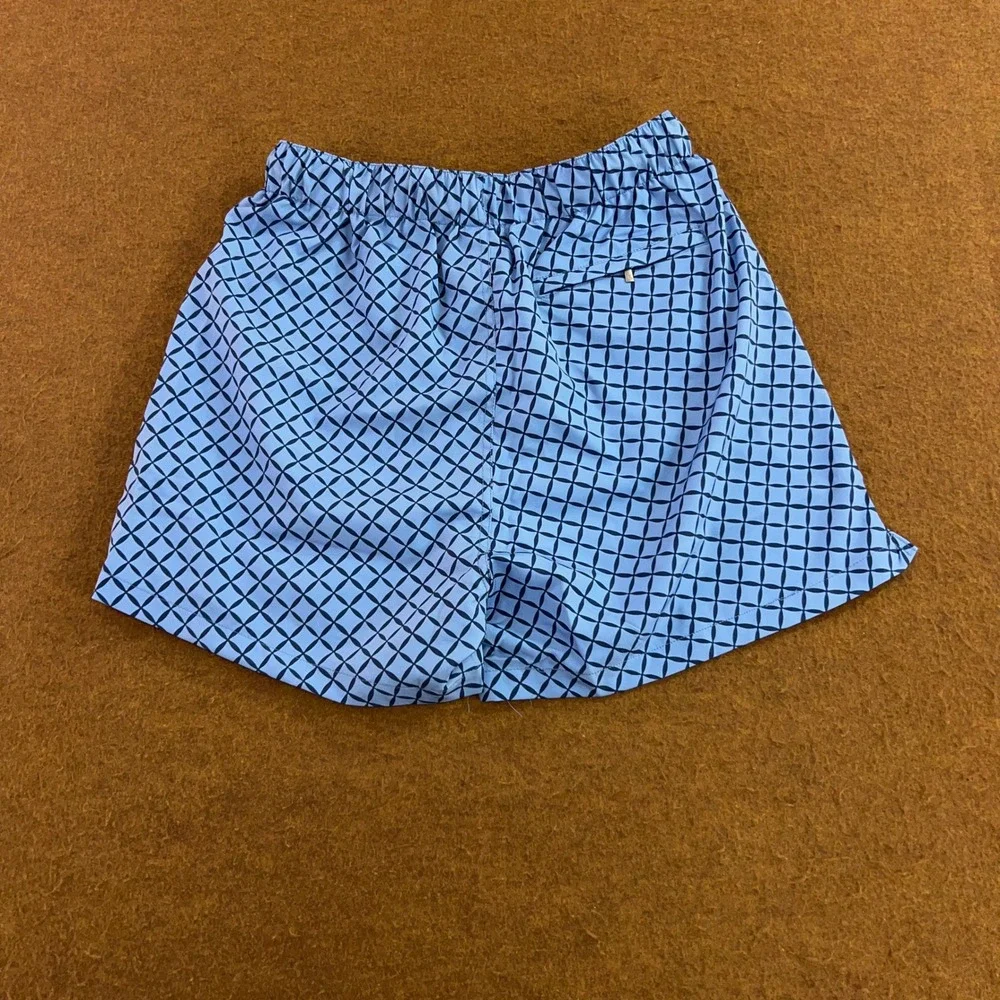 Tailored Athlete Mens Medium Blue Geo Print Quick Dry Swim Short NWT